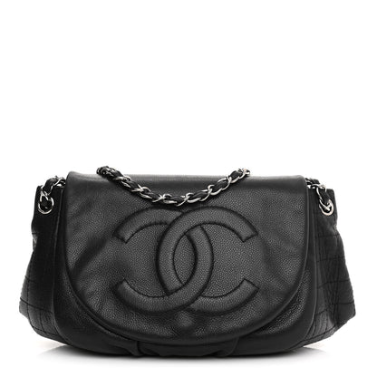 Chanel Caviar Half Moon Large Flap Black 1 of 10