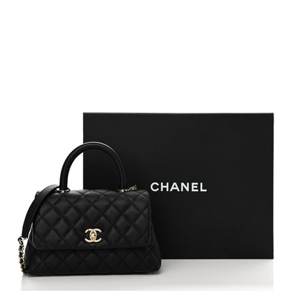 Chanel Caviar Quilted Mini Coco Handle Flap Black 12 of 12