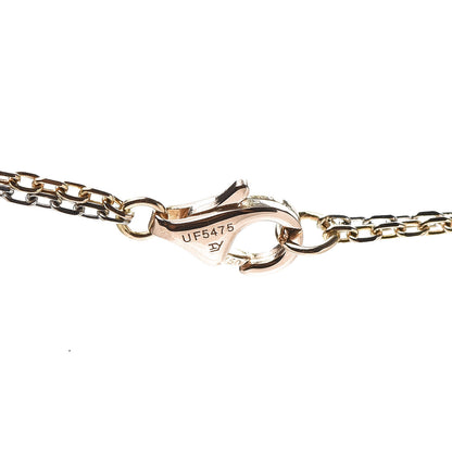 Cartier 18K White Pink Gold Diamond Three Ring LOVE Pendant Necklace 5 of 9