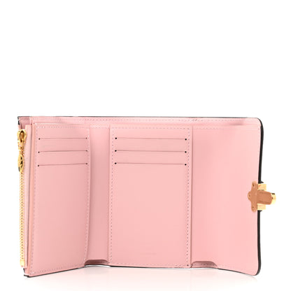 Louis Vuitton Patent Calfskin Monogram Cherrywood Compact Wallet Rose Ballerine 5 of 6