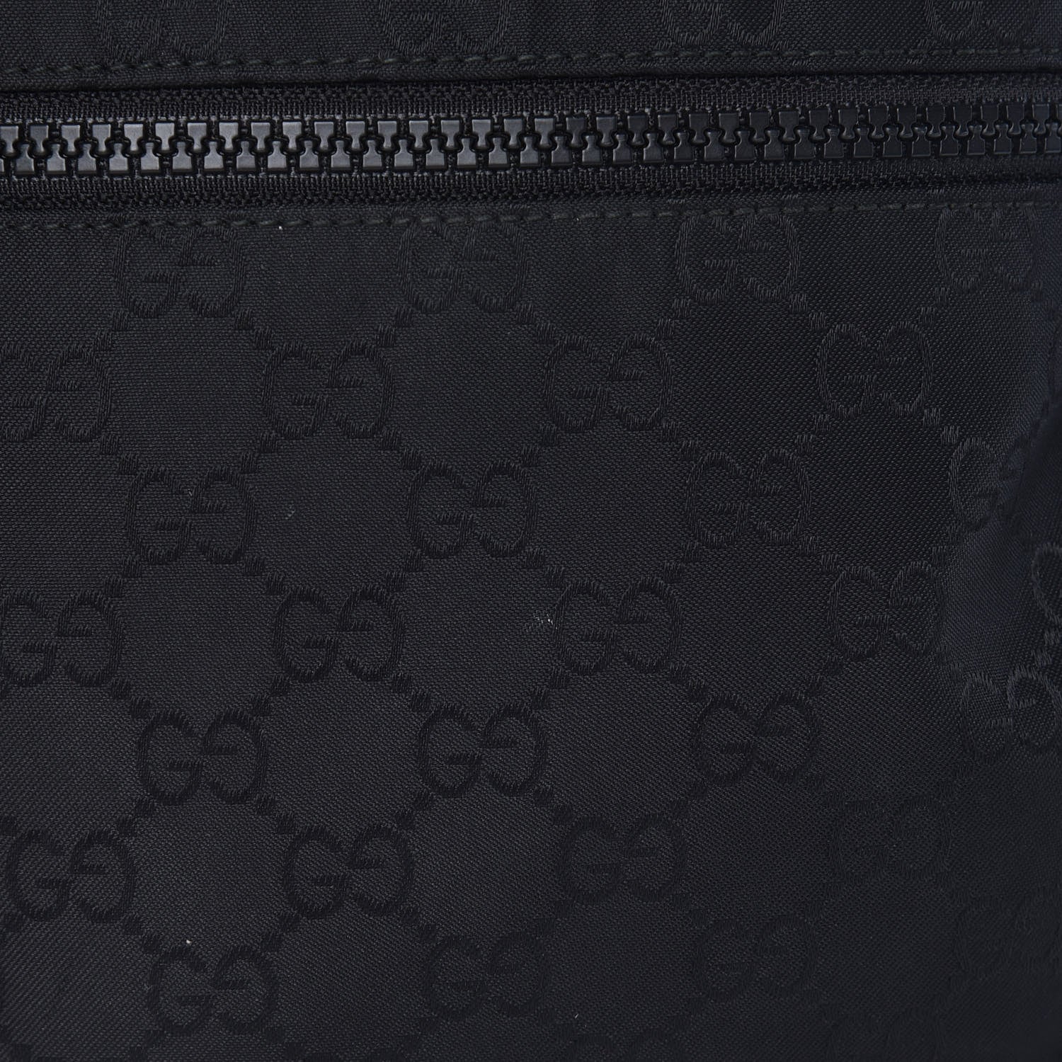 Gucci Nylon Monogram Mini Flat Messenger Bag Black 8 of 9