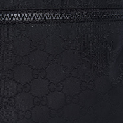 Gucci Nylon Monogram Mini Flat Messenger Bag Black 8 of 9