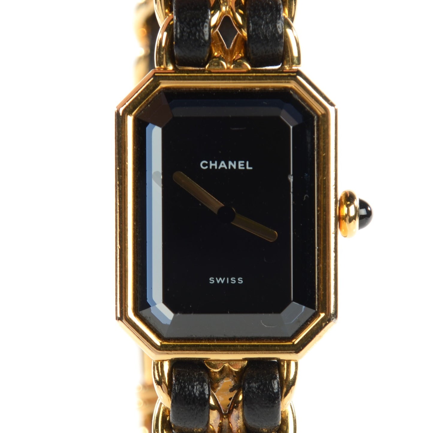 Stainless Steel Lambskin 20mm Chain Premiere Quartz Watch Gold M