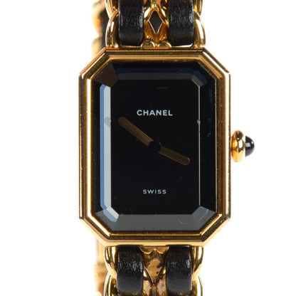 Chanel Stainless Steel Lambskin 20mm Chain Premiere Quartz Watch Gold M 1 of 8