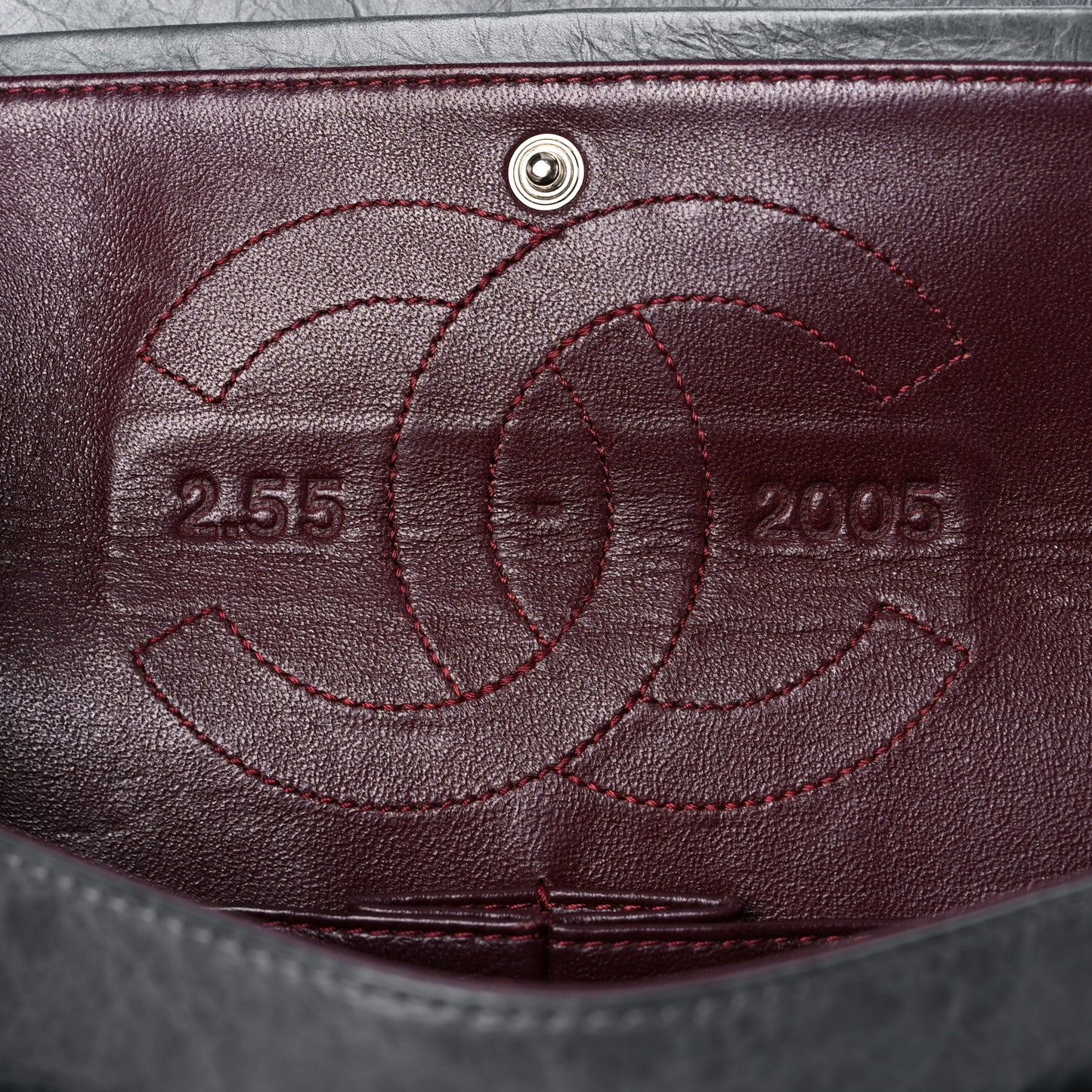Aged Calfskin Quilted 50th Anniversary 2.55 Reissue 225 Flap Grey