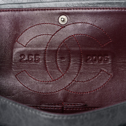 Chanel Aged Calfskin Quilted 50th Anniversary 2.55 Reissue 225 Flap Grey 6 of 21