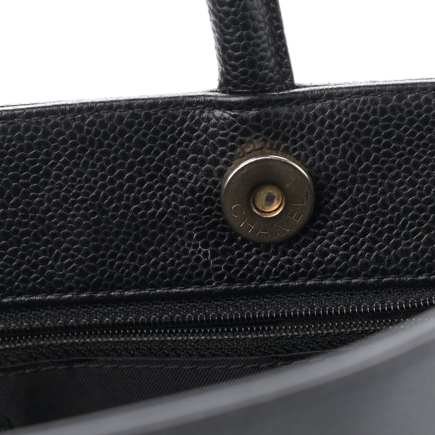Chanel Caviar CC Timeless Tote Black 8 of 11