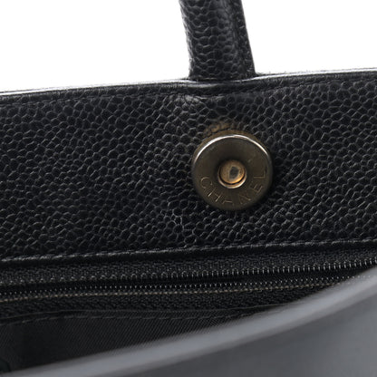 Chanel Caviar CC Timeless Tote Black 8 of 11