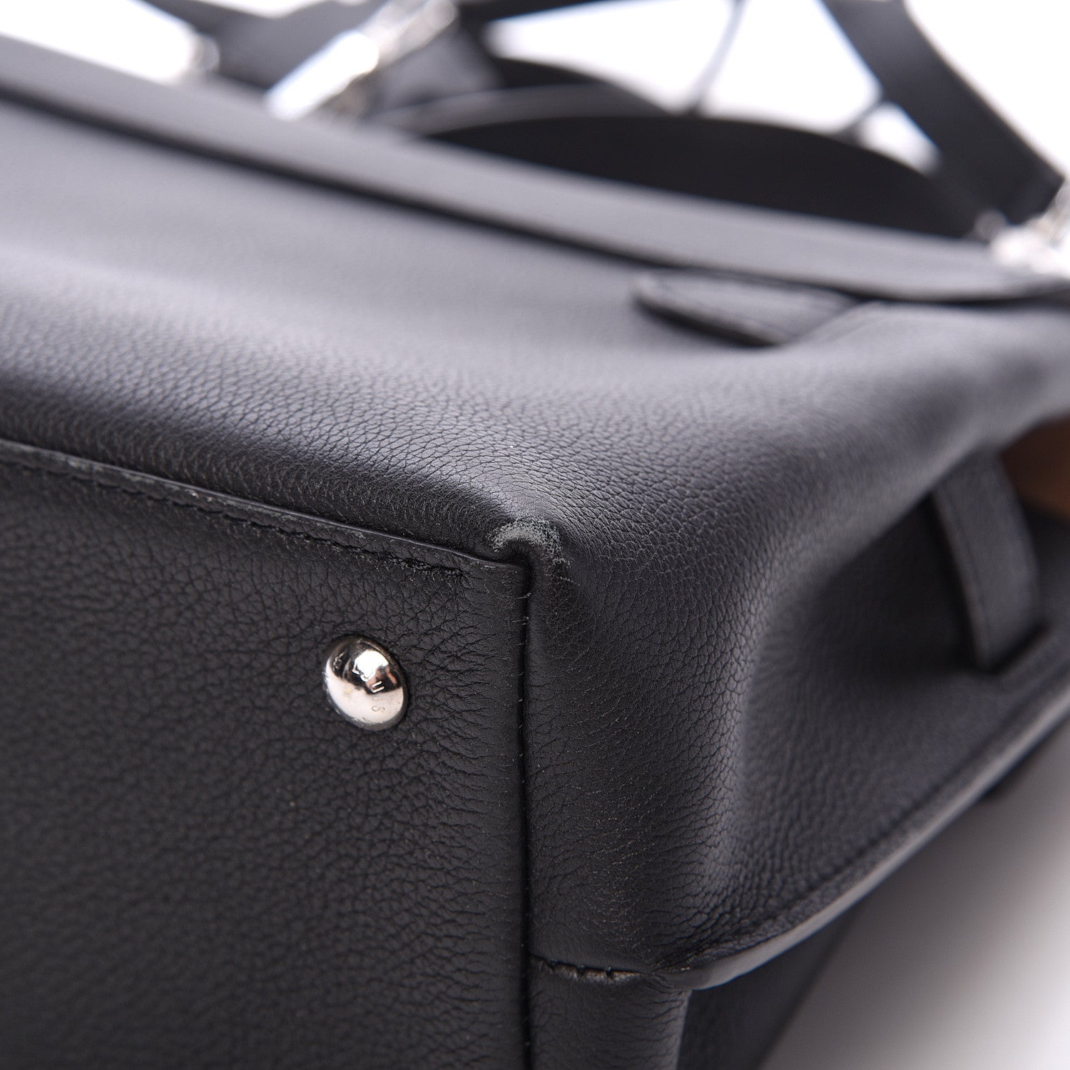 Louis Vuitton Calfskin Lockme Ever BB Black 10 of 12