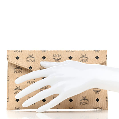 MCM Visetos Envelope Clutch Beige 2 of 8