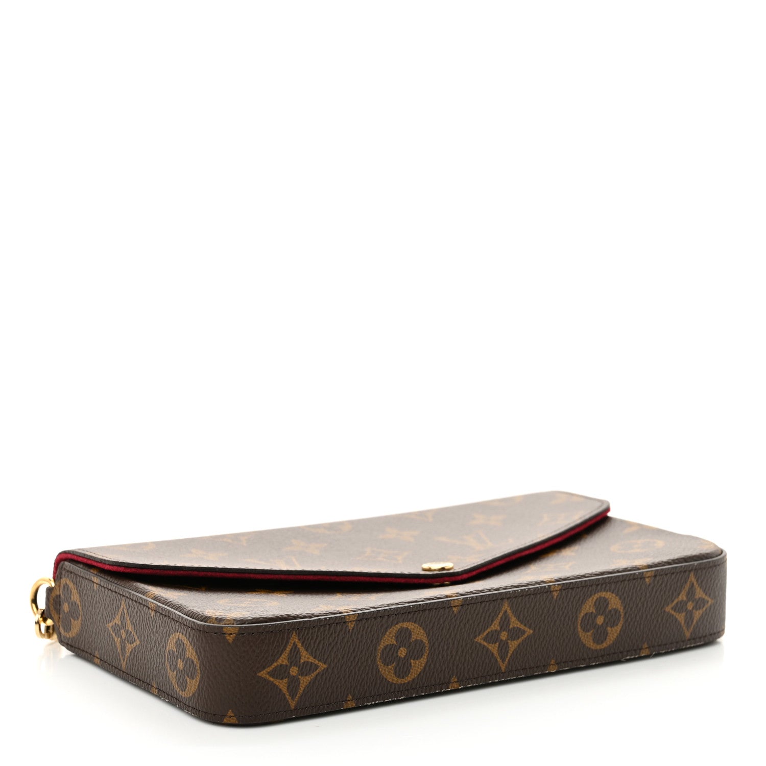 Louis Vuitton Monogram Pochette Felicie Chain Wallet Fuchsia 5 of 11