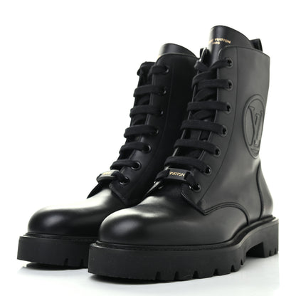 Louis Vuitton Calfskin Territory Ranger Boots 39 Black 3 of 8