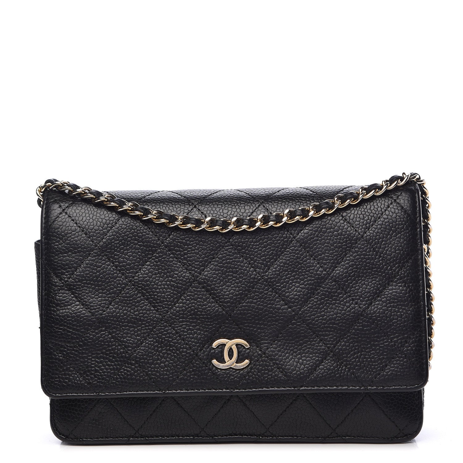 Chanel Caviar Quilted Wallet On Chain WOC Black 1 of 20