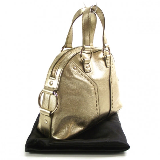 Saint Laurent Leather Mini Muse Gold 3 of 11