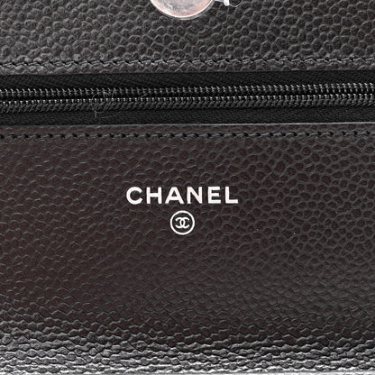 Chanel Caviar Quilted Wallet On Chain WOC Black 6 of 11