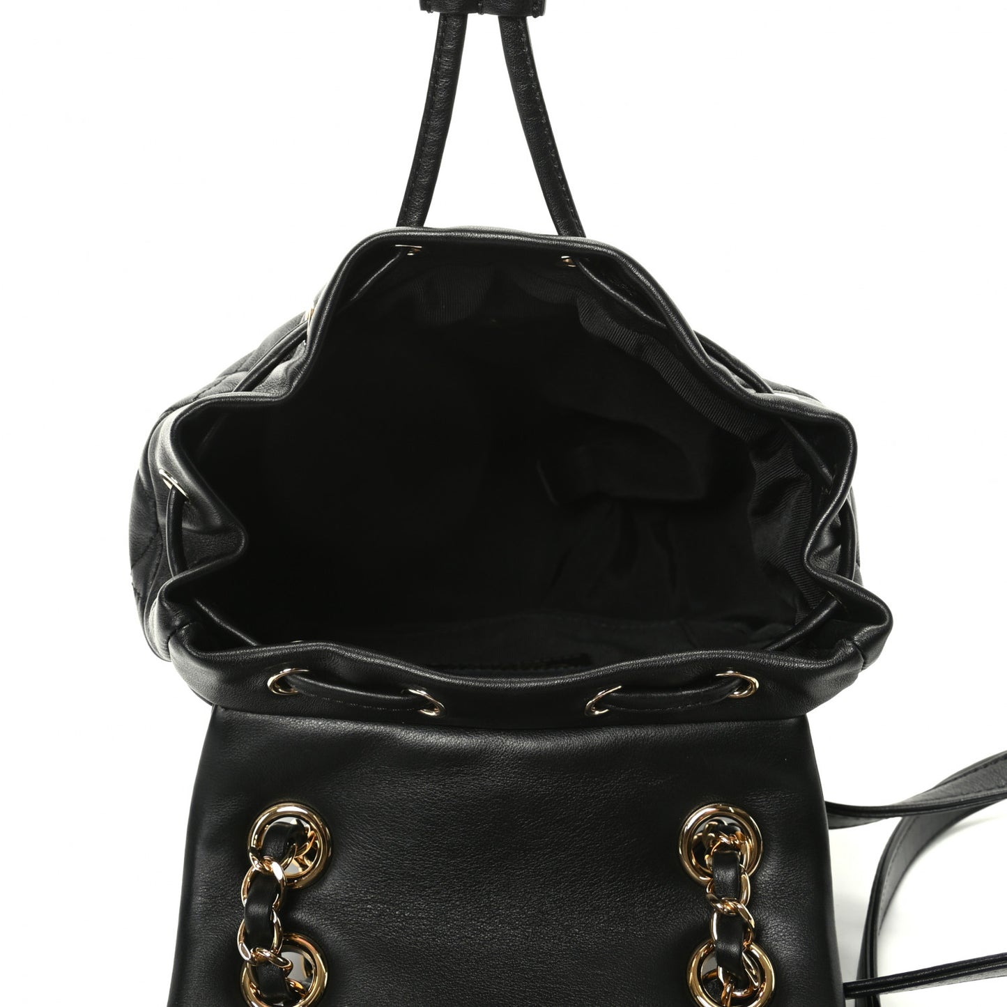 Calfskin Quilted Mini Urban Spirit Backpack Black