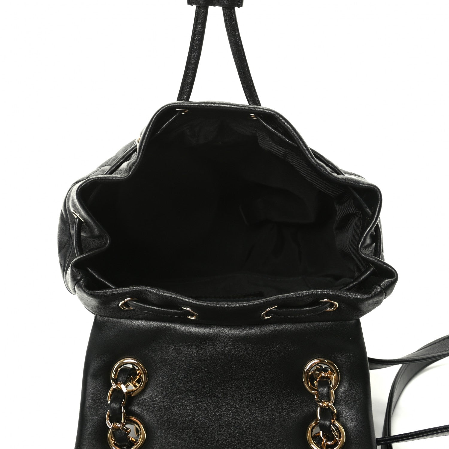 Chanel Calfskin Quilted Mini Urban Spirit Backpack Black 4 of 9