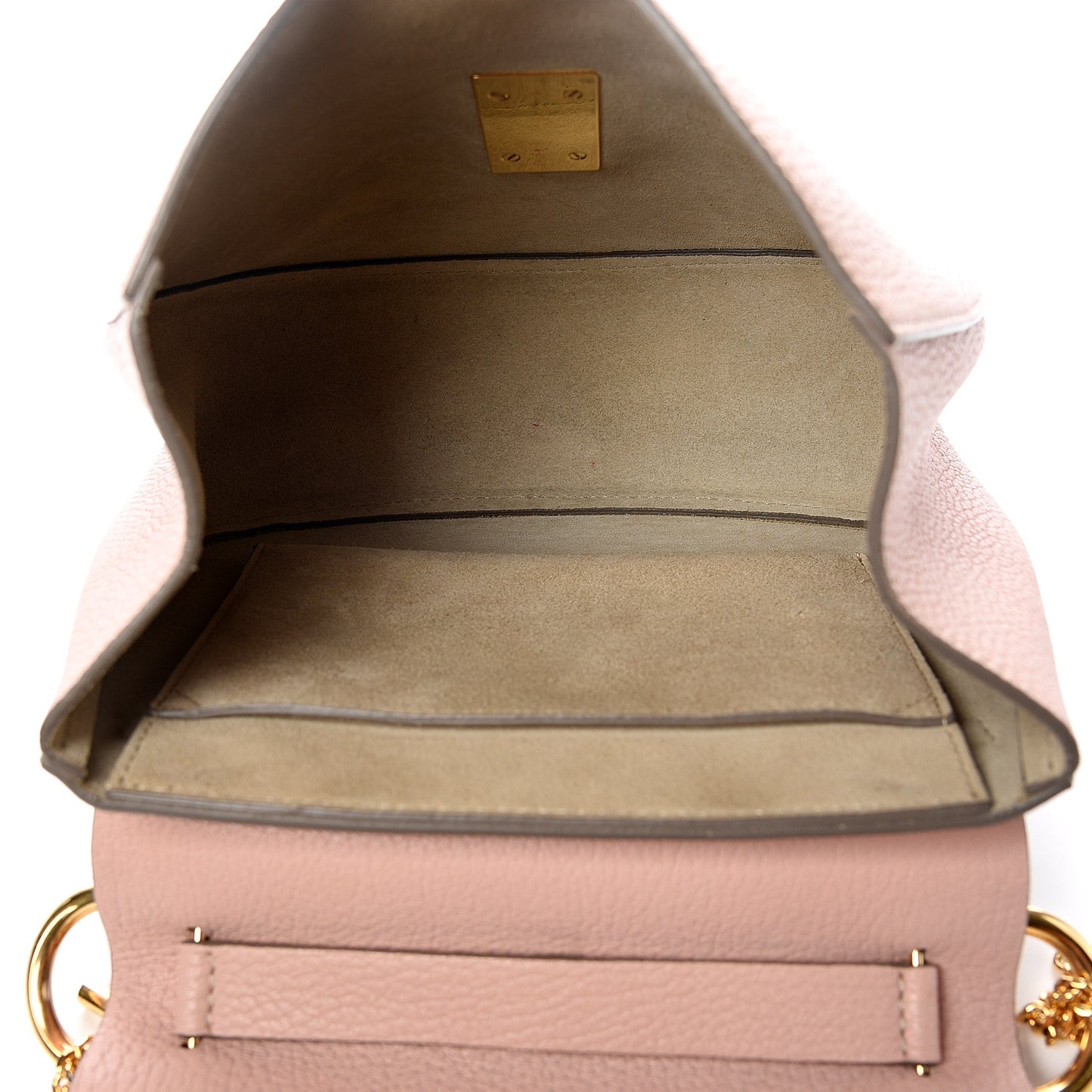 Grained Lambskin Drew Shoulder Bag Cement Pink