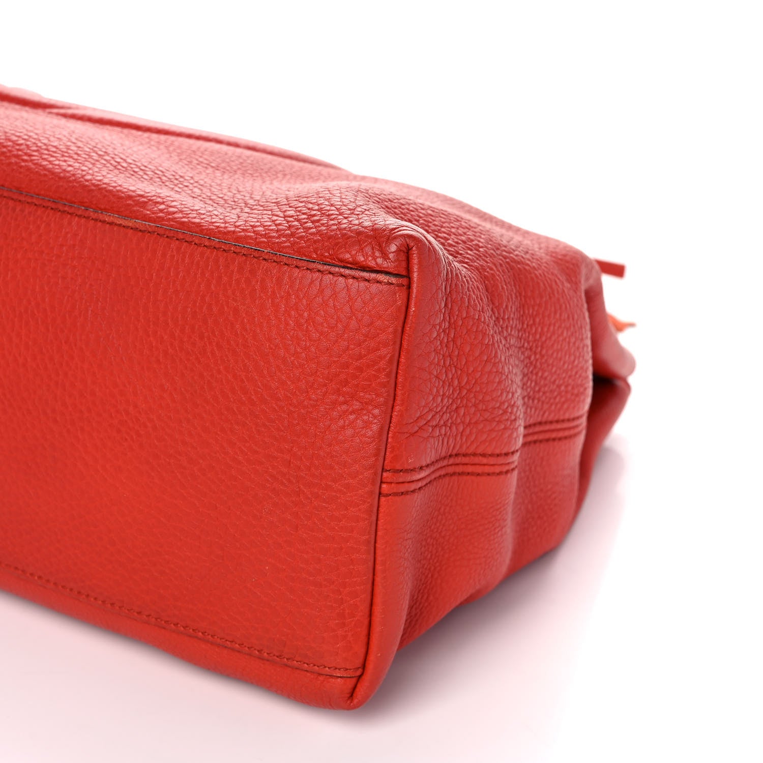 Gucci Pebbled Calfskin Medium Soho Chain Shoulder Bag Tabasco Red 10 of 11