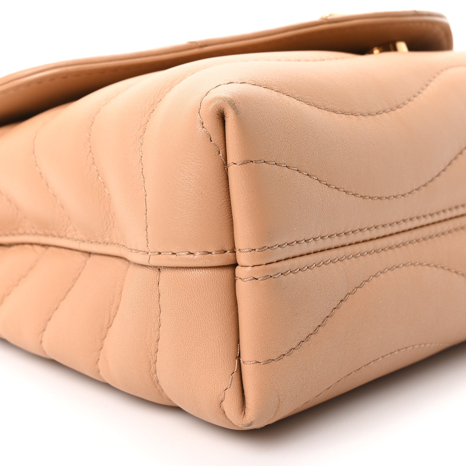 Louis Vuitton Calfskin LV New Wave Chain Bag Taupe Arizona 8 of 9