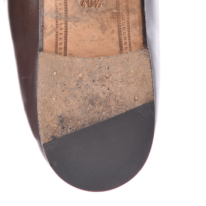 Gucci Calfskin Womens Jordaan Loafers 40.5 Fondente Brown 15 of 20