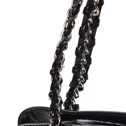 Chanel Patent Calfskin Small Luxe Ligne Tote Black 11 of 11