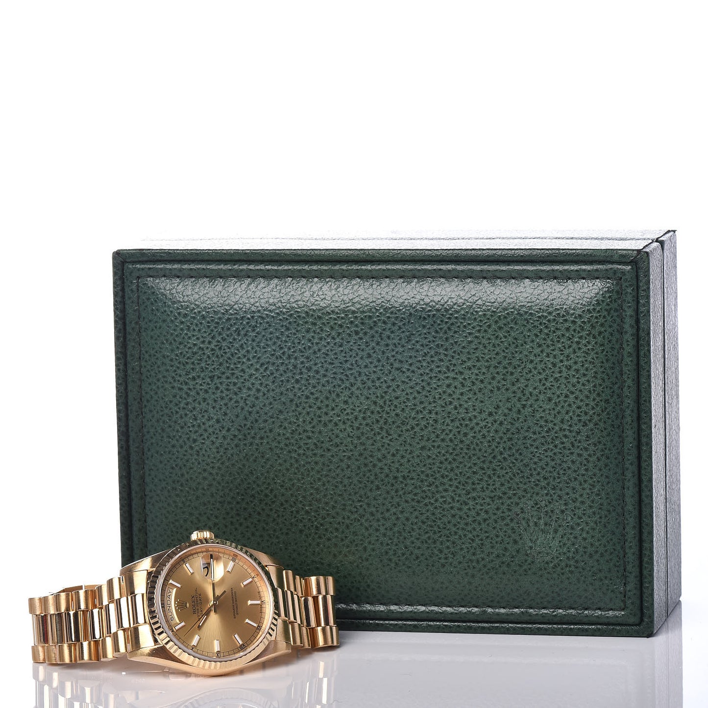 18K Yellow Gold 36mm Oyster Perpetual Day-Date President Watch Champagne 18238
