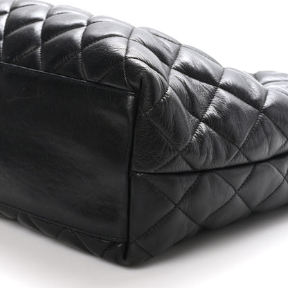 Chanel Lambskin Quilted Medium New Bubble North South Tote Black 11 of 11