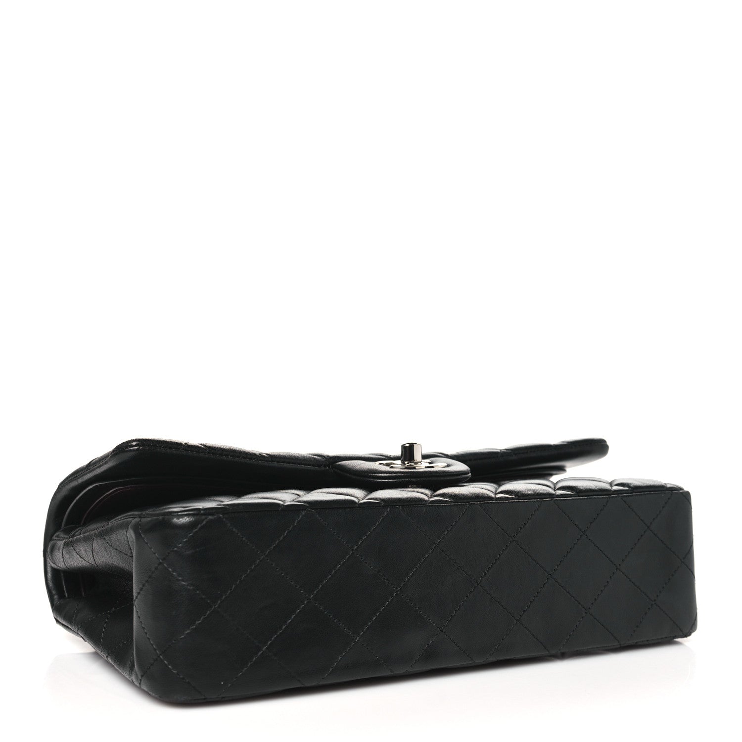 Chanel Lambskin Quilted Medium Double Flap Black 4 of 10