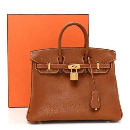 Hermes Natural Barenia Faubourg Birkin 25 Fauve 13 of 13