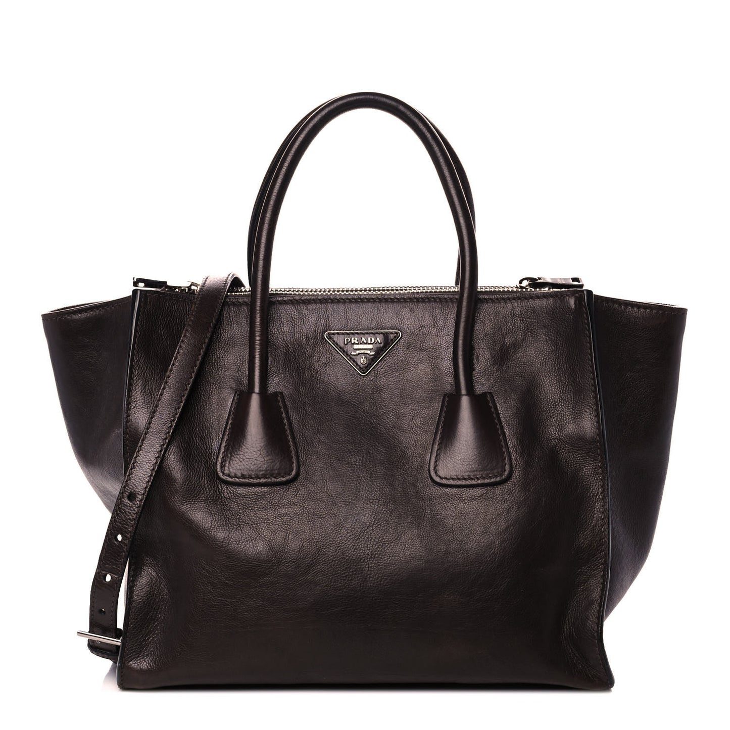 Glace Calf Twin Pocket Tote Moro