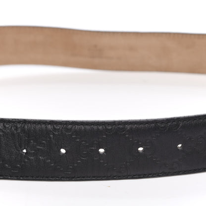 Gucci Guccissima Interlocking G Belt 100 40 Black 4 of 7