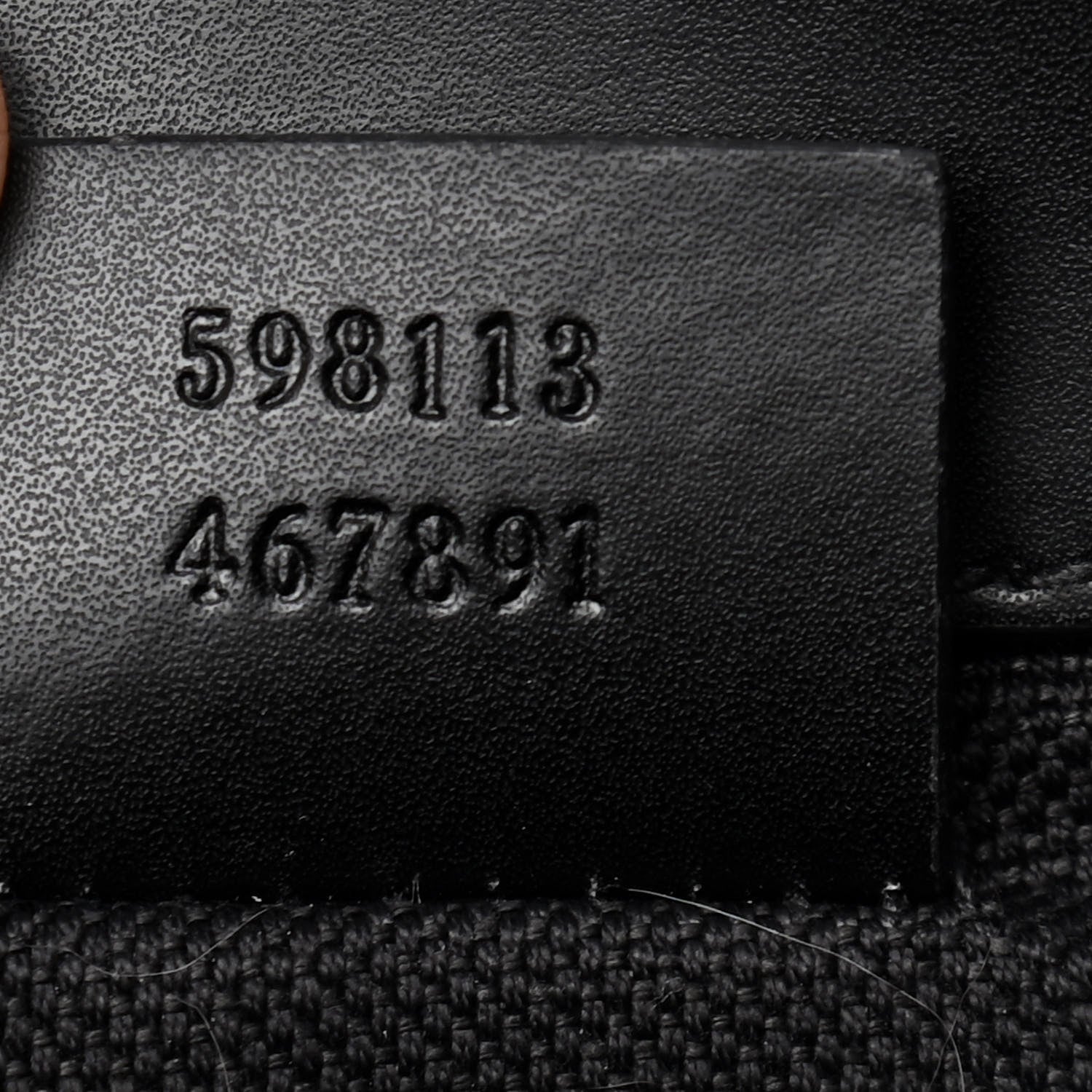 Gucci GG Supreme Monogram Web Slim Belt Bag Black Grey 9 of 11