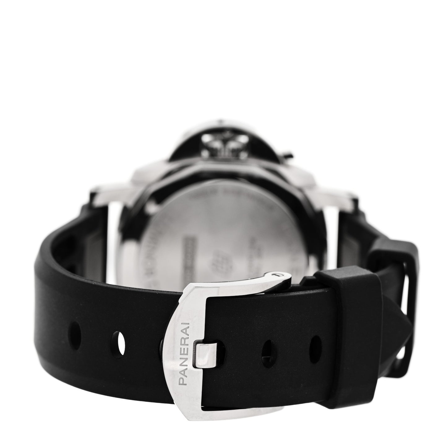 Stainless Steel Rubber 38mm Luminor Due Automatic Watch White PAM01426