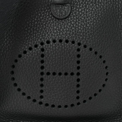 Hermes Taurillon Clemence Evelyne TPM Black 8 of 10