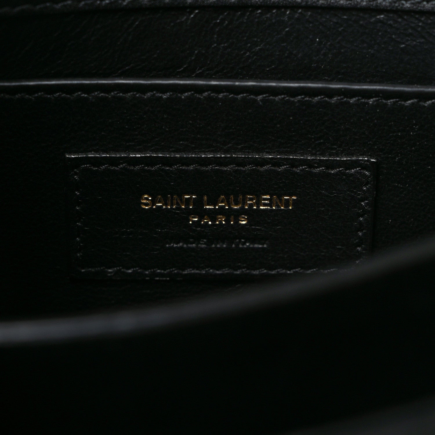 Saint Laurent Raffia Calfskin Mini Classic Monogram Cassandra Top Handle Black Natural 6 of 9