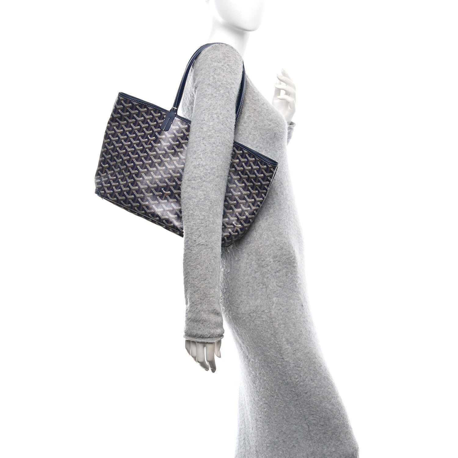 Goyard Goyardine Artois PM Navy 2 of 10