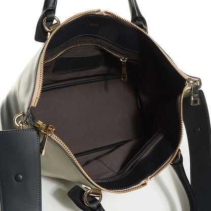 Chloe Smooth Calfskin Medium Baylee Tote Mushroom Black 6 of 9