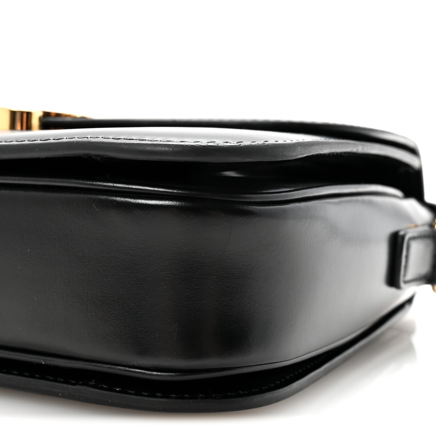 Celine Shiny Calfskin Medium Triomphe Black 10 of 10