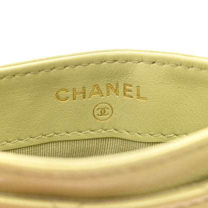 Chanel Caviar Quilted French New Wave Card Holder Light Green 6 of 11