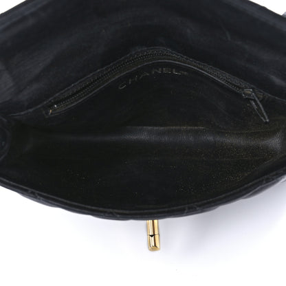 Chanel Lambskin Quilted Flap Waist Belt Bag Black 5 of 11