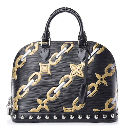 Louis Vuitton Epi Chain Flower Alma PM Black 1 of 12