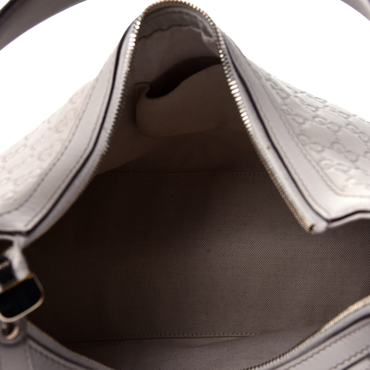 Gucci Guccissima Medium Lovely Heart Hobo Off White 6 of 13