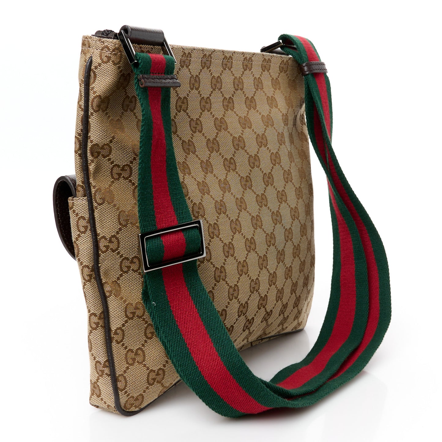 Monogram Signature Web Small Messenger Brown
