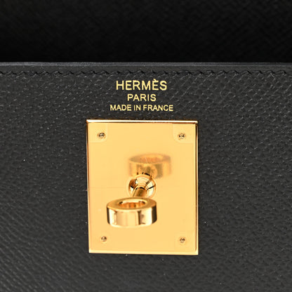 Hermes Epsom Kelly Sellier 28 Black 6 of 11