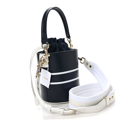 Christian Dior Calfskin Small Dior Vibe Bucket Blue 3 of 8