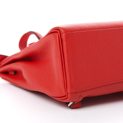Hermes Taurillon Clemence Kelly Ado Backpack Rouge De Coeur 8 of 11