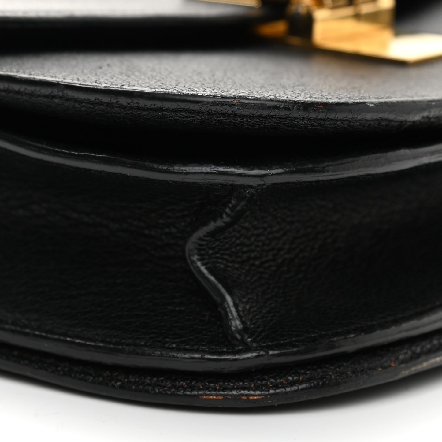 Goatskin Medium Classic Box Flap Bag Black