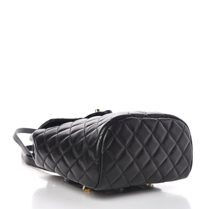Chanel Calfskin Quilted Mini Urban Spirit Backpack Black 4 of 9