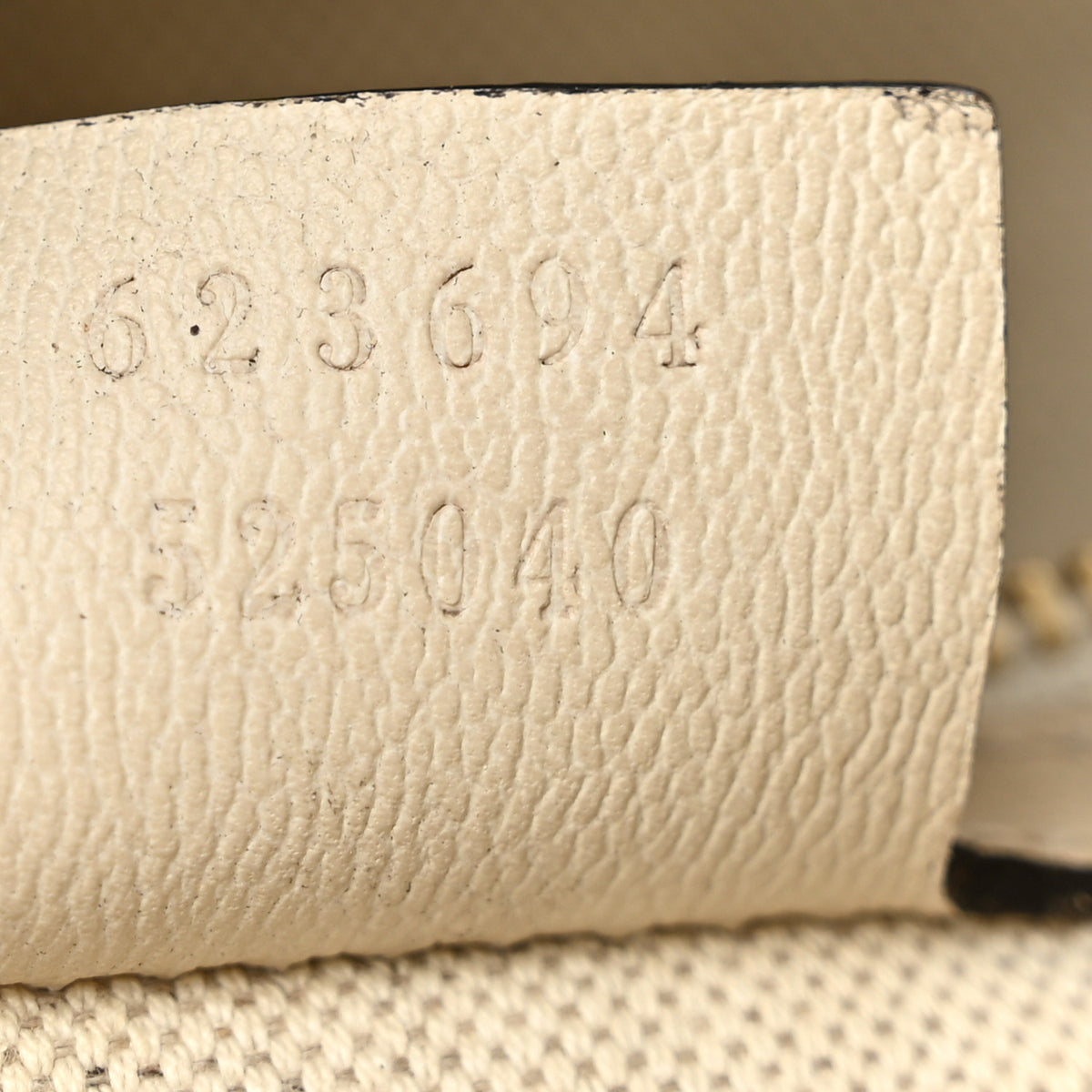 Gucci Monogram Calfskin Large Horsebit 1955 Tote Bag Beige Mystic White 7 of 12